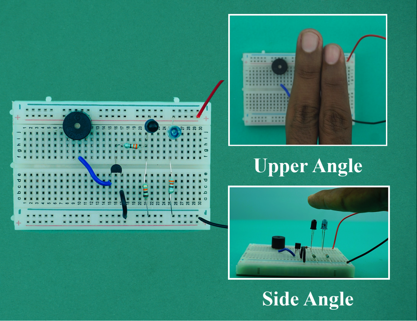 Touch Less Door Bell on Breadboard