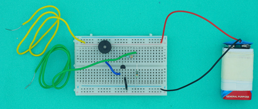 Water Tank Overflow Indicator on Breadboard