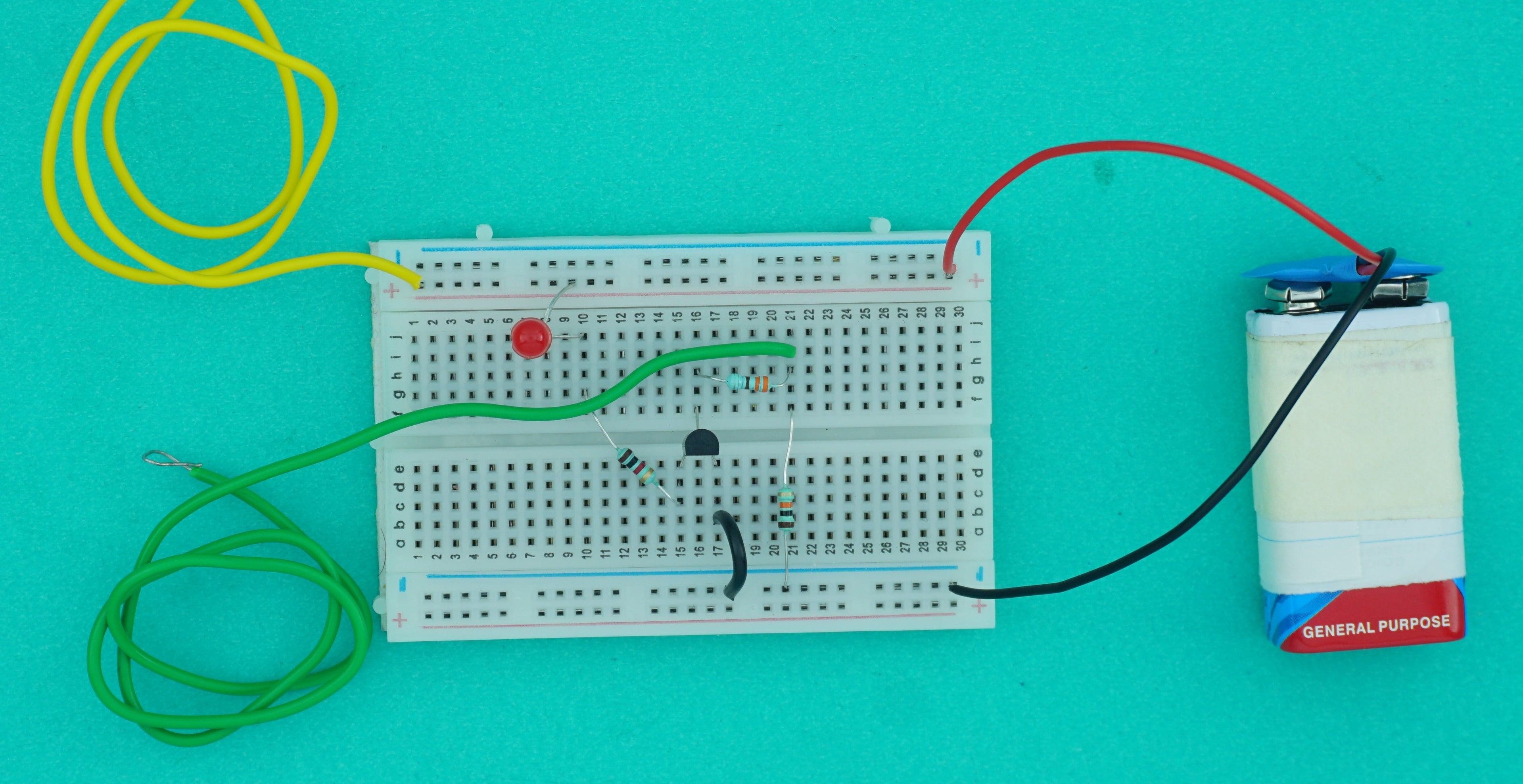 Tree Need Water Indicator on Breadboard